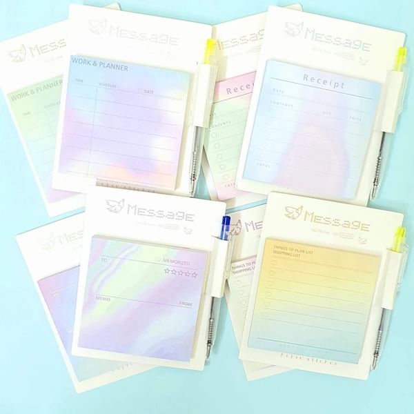 Sticky Notes With Mini Pen - Messages