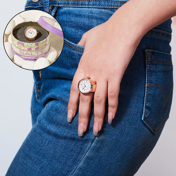 Stylish Watch Ring