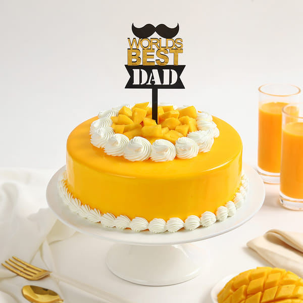 Summer King Mango Cream Cake For Great Dad (1 kg)