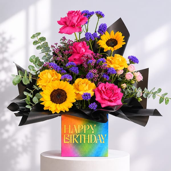 Sunlit Birthday Floral Arrangement