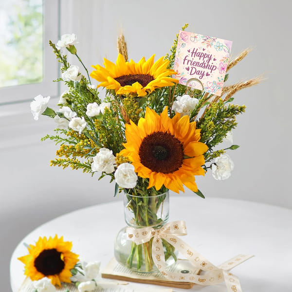 Sunlit Friendship Blooms