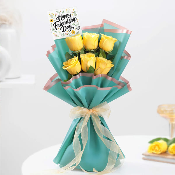 Sunlit Smiles Bouquet For Friendship Day