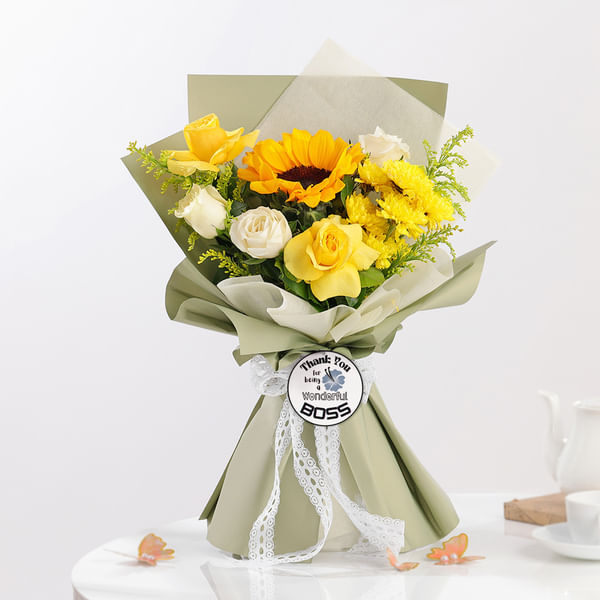 Sunny Appreciation Boss Day Bouquet