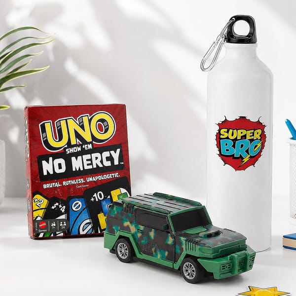 Super Bro Rakhi Fun Gift Set for Rakhi