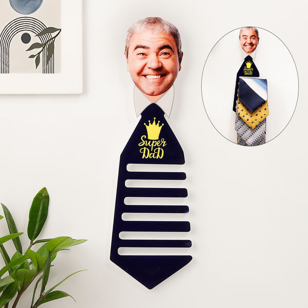 Super Dad Personalized Tie Holder