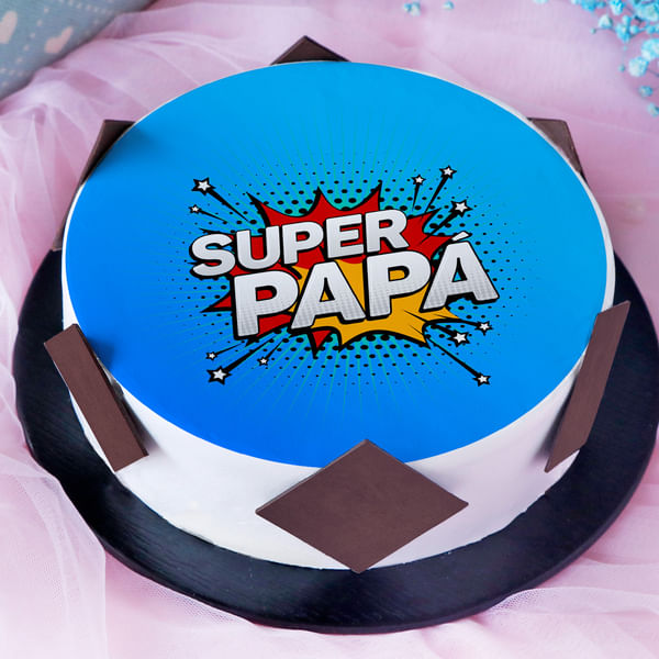 Super Papa Poster Cake