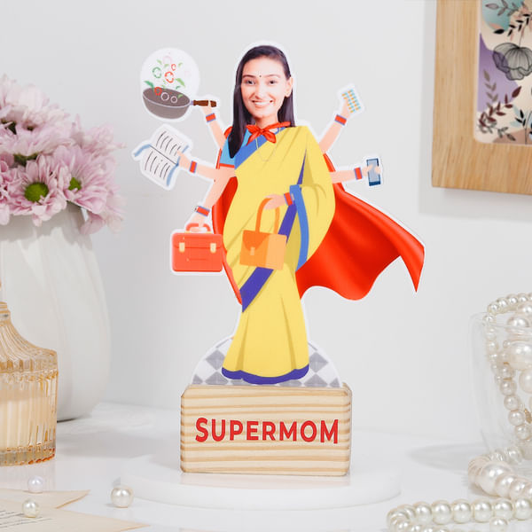Supermom Personalized Caricature
