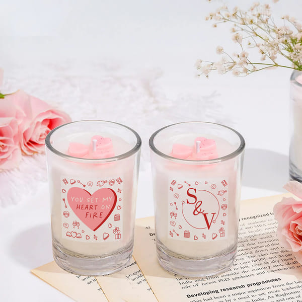 Surprise Hidden Message Personalized Candle - Set Of 2