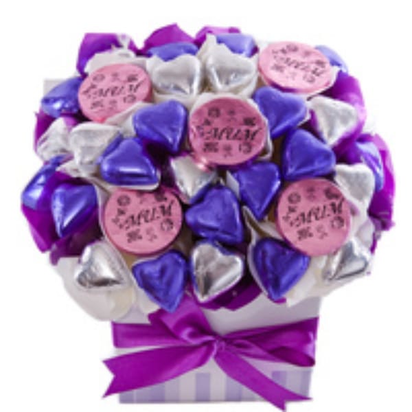 Sweet Bouquet of Chocolate Hearts