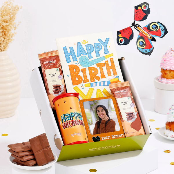 Sweet Moments Personalized Birthday Hamper For Her