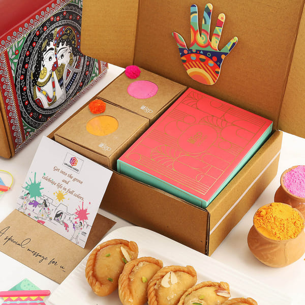 Sweet N Colourful Holi Gift Box