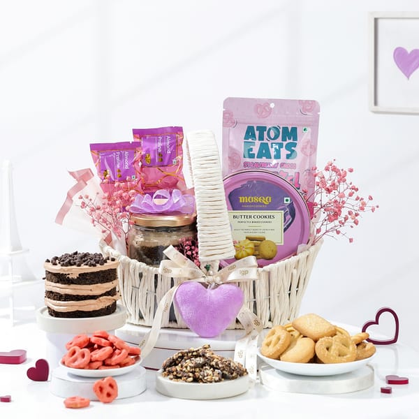 Sweetheart Indulgence Valentines Day Basket