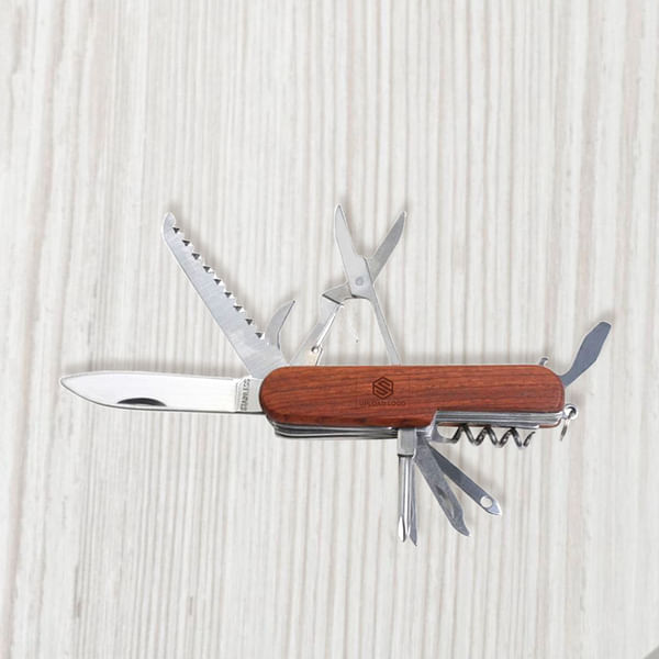 Swiss Army Knife - Multitool - Personalized - Brown