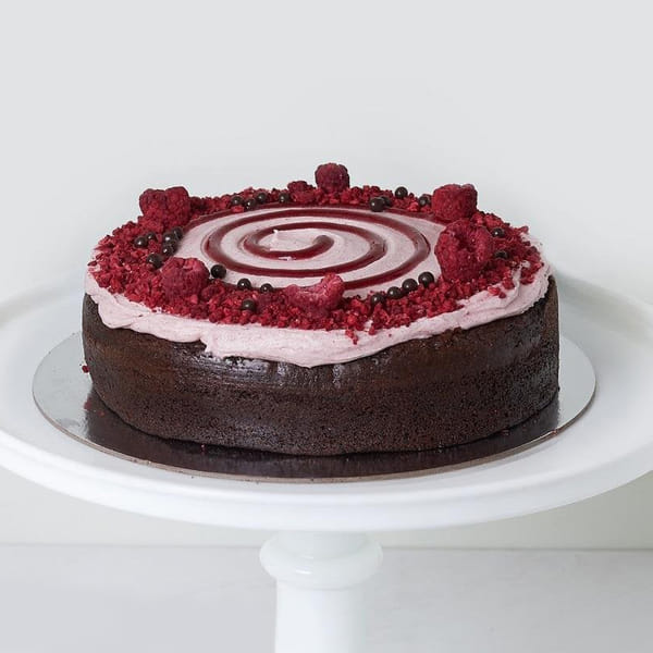 Swrils of Chocolate & Raspberry