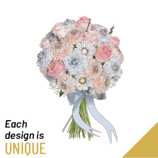 Sympathy Bouquet with Ribbon