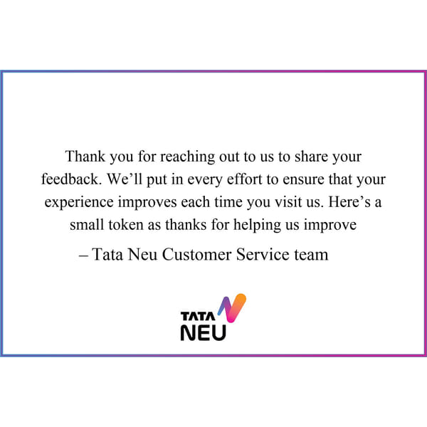 TATA Digital Apology Card