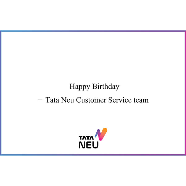 TATA Digital Birthday Card