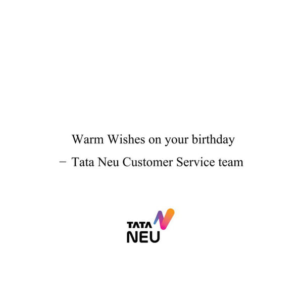 TATA Digital Warm Wishes card