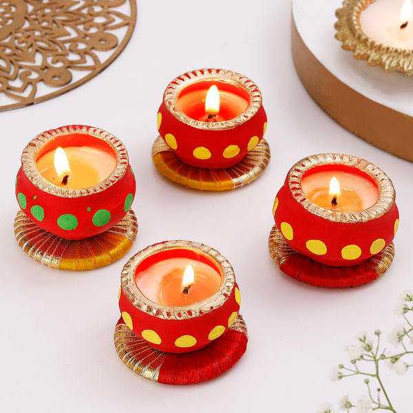 Tea-light Candles with Platters