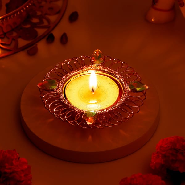Tealight Holder- Diamond Design IGP 1pc