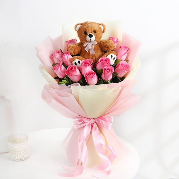 Teddy Bear Love Bouquet