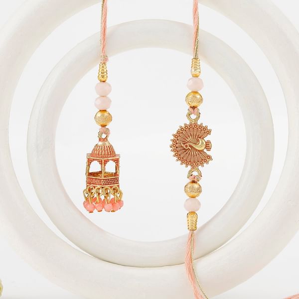 Temple Charm Bhaiya Bhabhi Rakhi