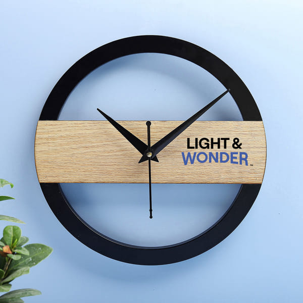 Textured MDF Wall Clock
