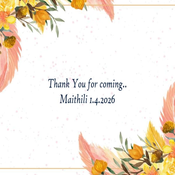 Thank you Greeting Card