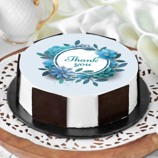 Thank You Message Cake