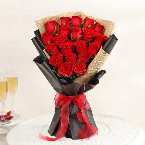 The Classic Love 20 Red Rose Bouquet