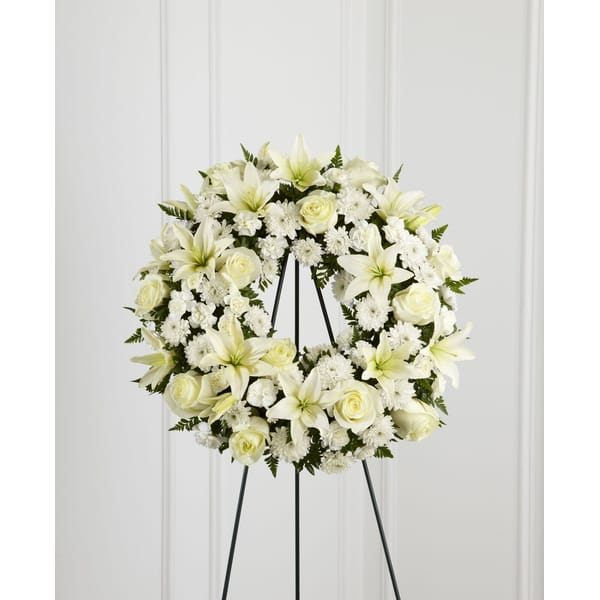 The FTD Treasured Tribute Wreath
