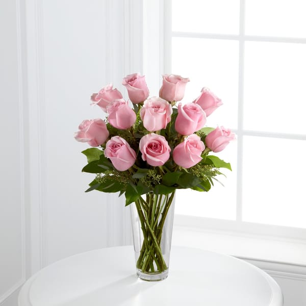 The Long Stem Pink Rose Bouquet by FTD