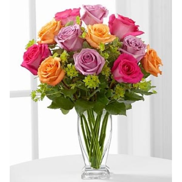 The Pure Enchantment Rose Bouquet by FTD - VASE INCLUDED