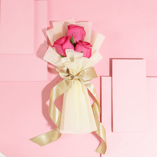 Three Rose Bouquet