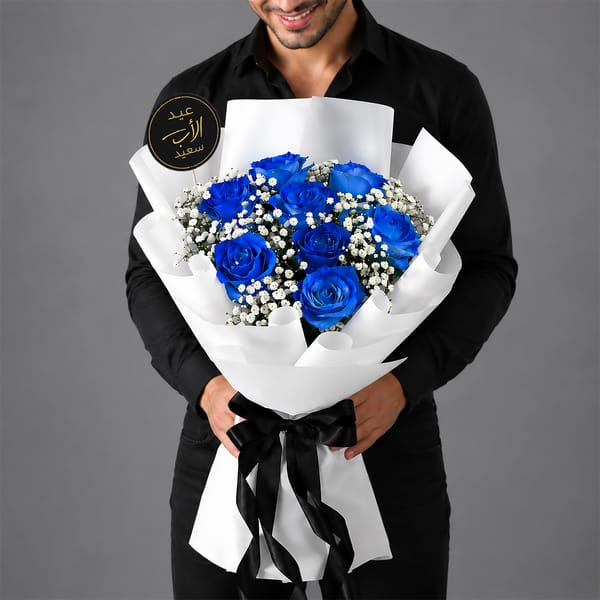 Timeless Blue Roses for Father's Day