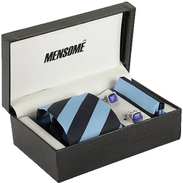 Timeless Blue Stripes Tie Set