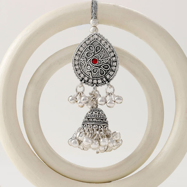 Timeless Oxidized Pearl Lumba Rakhi