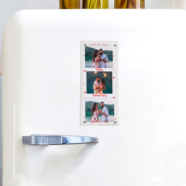 Timeless Personalized Anniversary Fridge Magnet