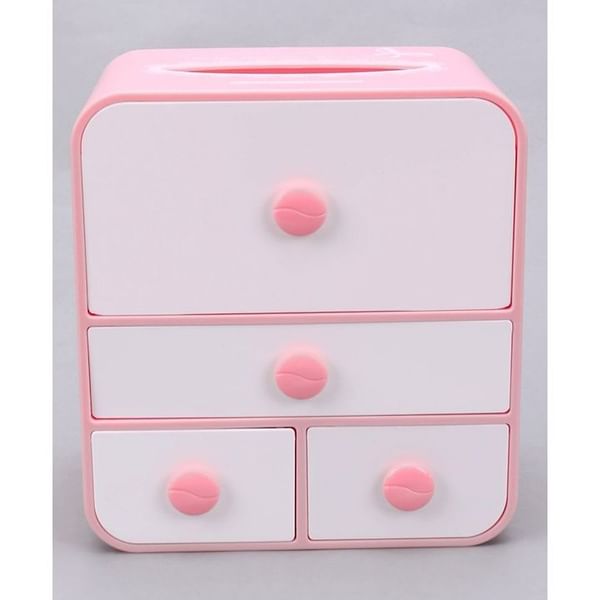 Tissue And Storage Box With Drawers
