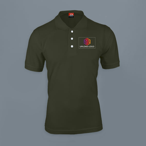 Titlis Polycotton Polo T-shirt for Men (Olive)