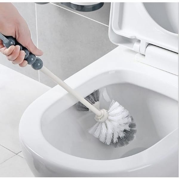 Toilet Brush Holder With Sink Organiser - Single Piece