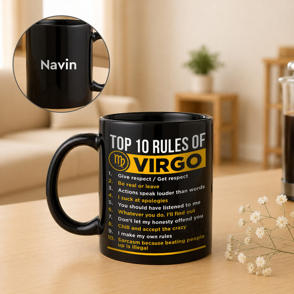 Top 10 Rules of Virgo Personalized Mug