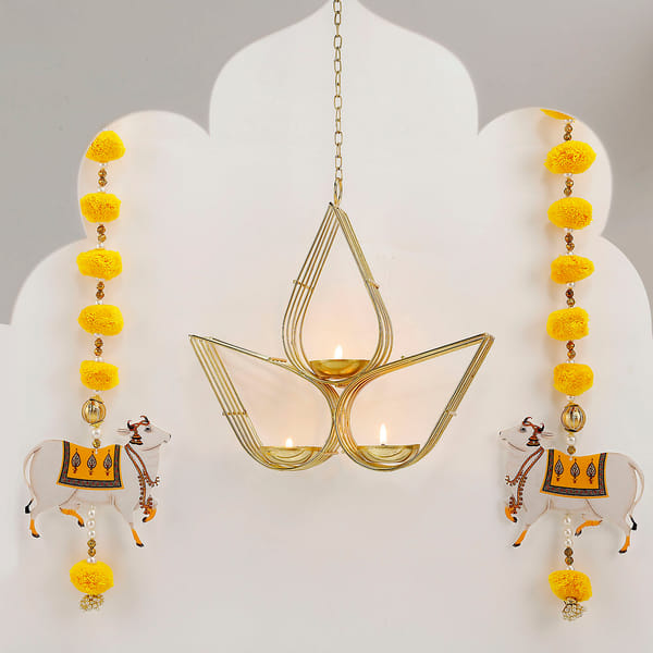 Toran And Hanging Diya Diwali Gift