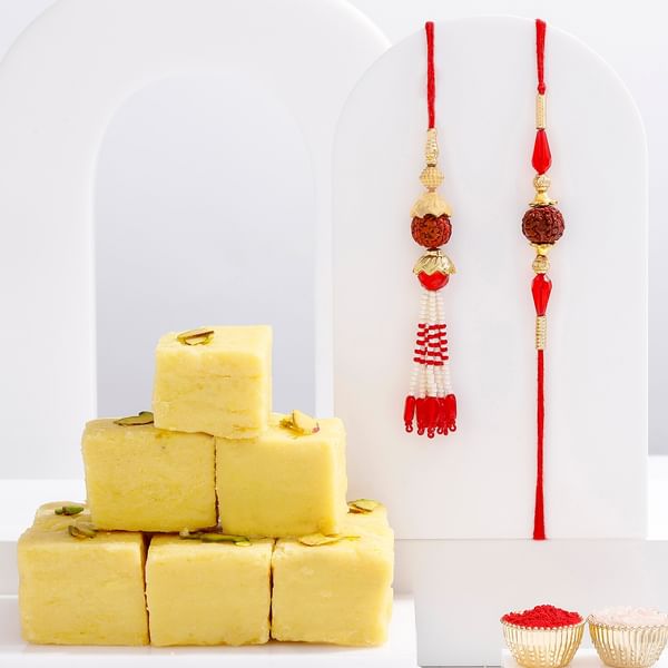 Traditional Bhaiya Bhabhi Rakhi Gift Combo