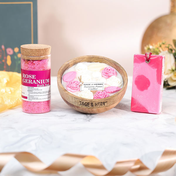 Tranquil Bliss Aroma Wax Candle Hamper