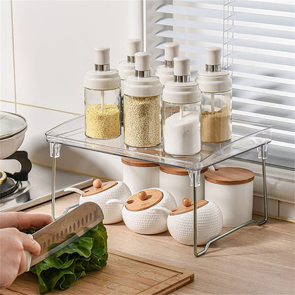 Transparent Storage Rack - Foldable - Single Piece