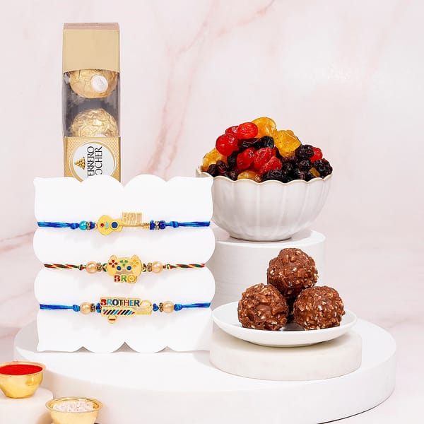 Triple Blessings Rakhi Hamper