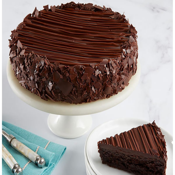 Triple Chocolate Enrobed Brownie Cake