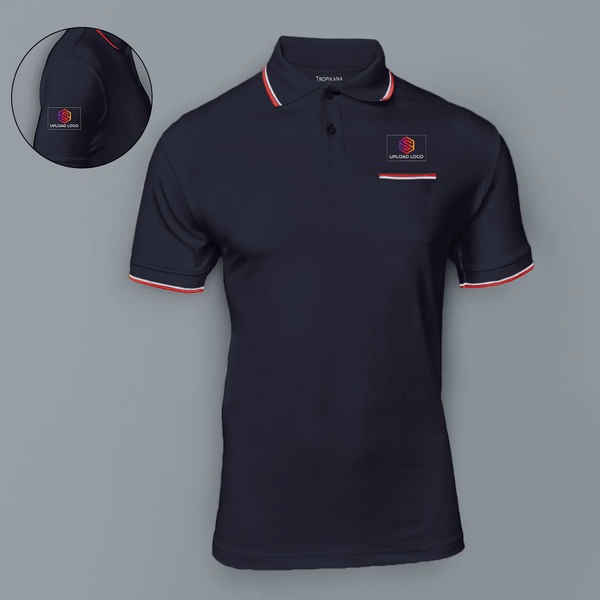 Tropikana Dry n Cool Polo T-shirt for Men (Navy Blue)