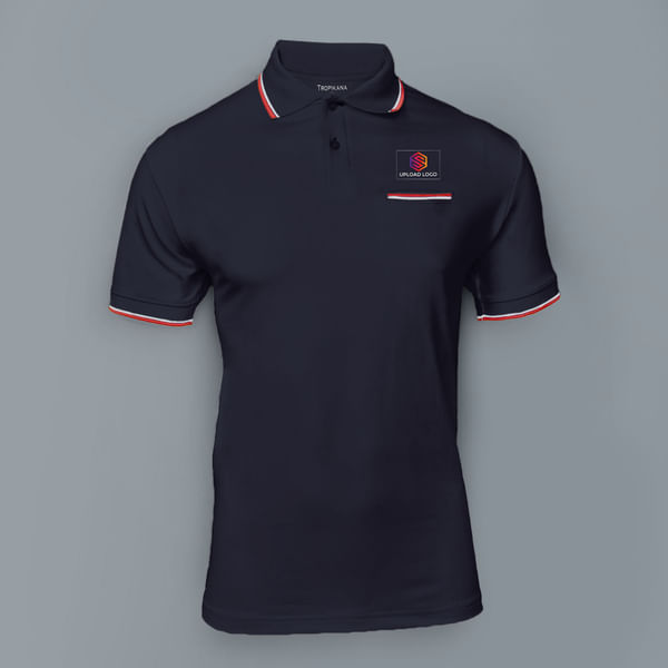 Tropikana Dry n Cool Polo T-shirt for Men (Navy Blue)